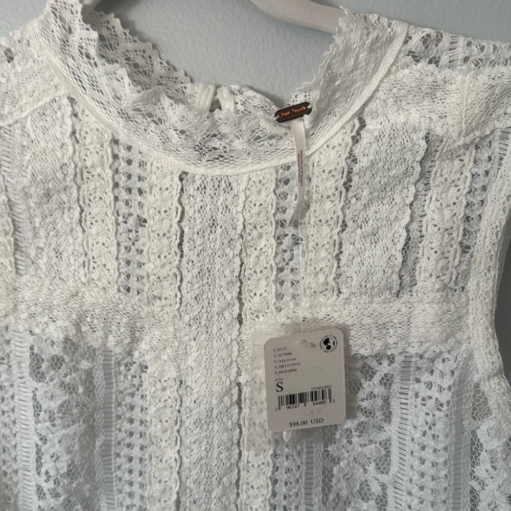 Free People Tea Party Top Size Small - Picture 6 of 7